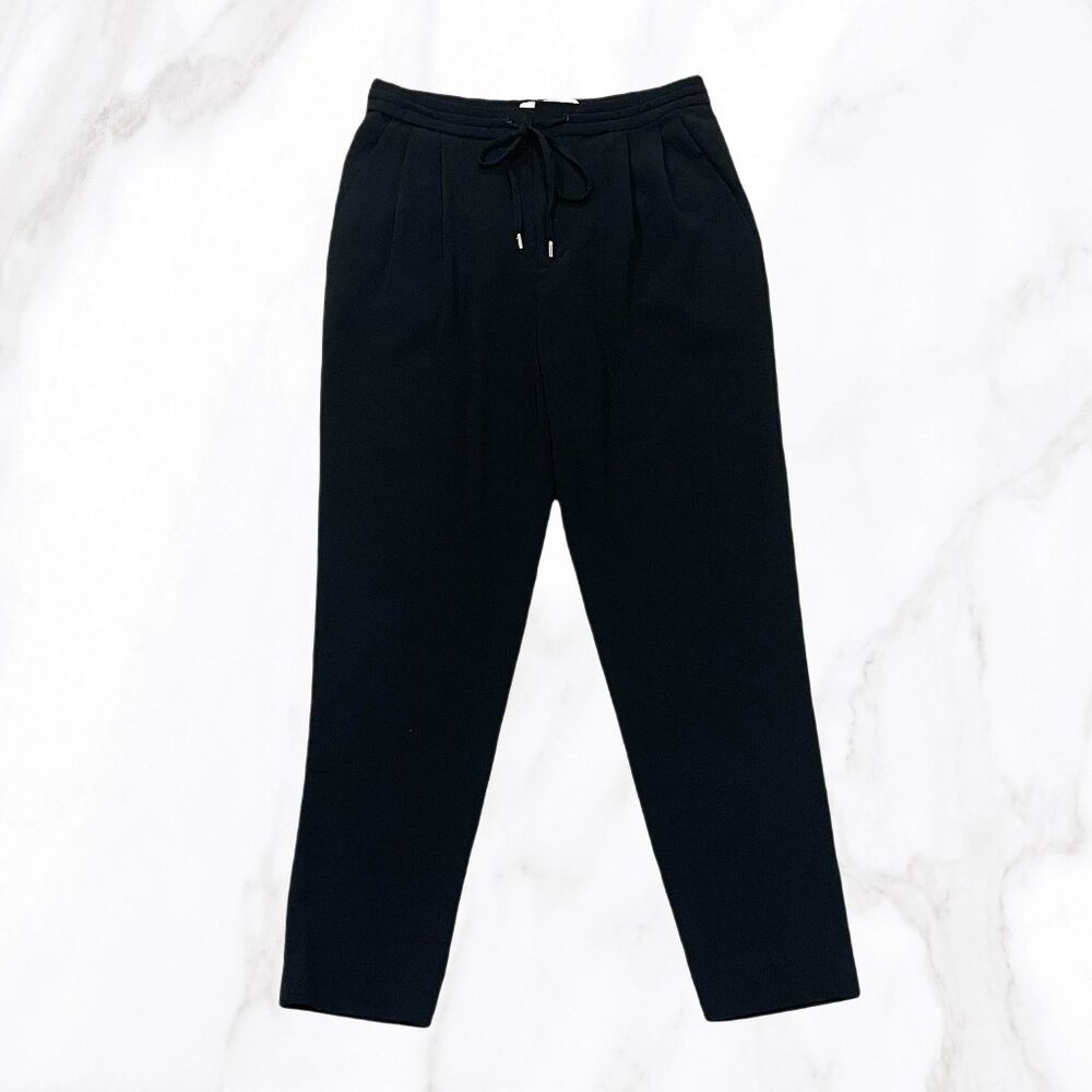 Derek Lam 10‎ Crosby Women's Black Tapered Leg Track Pants, Size 6